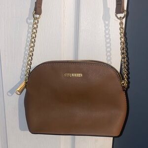 Steve Madden Tan Crossbody Bag with Gold Chain